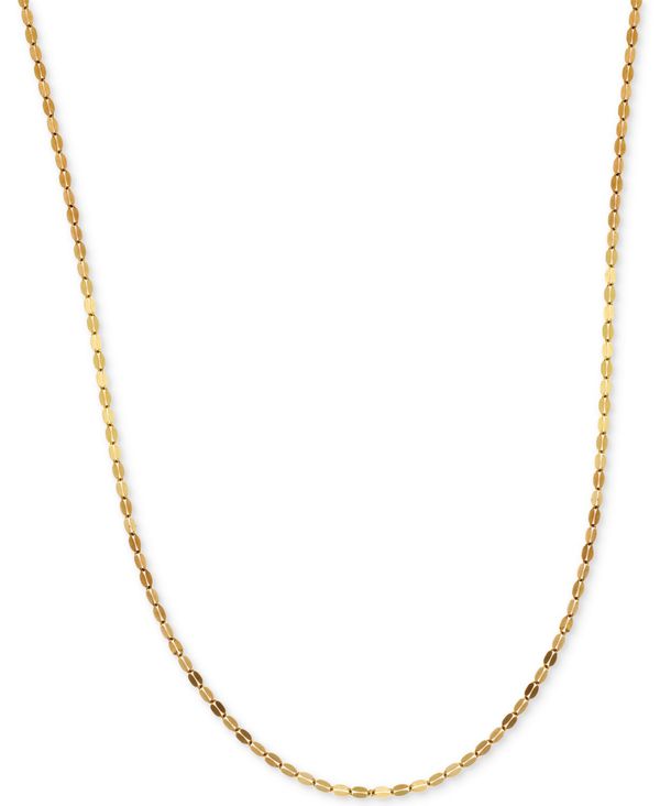 イタリアン ゴールド レディース ネックレス・チョーカー・ペンダントトップ アクセサリー 18 Polished Fancy Link Chain Necklace (1-3 8mm) in 14k Gold Gold