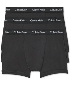 カルバンクライン メンズ ブリーフパンツ アンダーウェア Men's 3-Pack Cotton Stretch Boxer Briefs Black