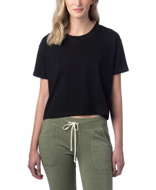 オルタナティヴ アパレル レディース シャツ トップス Women's Go-To Headliner Cropped T-shirt Black