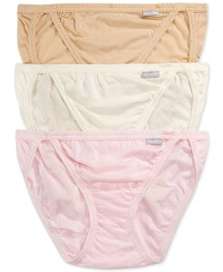 �W���b�L�[ ���f�B�[�X �A���_�[�E�F�A �p���c Jockey Elance String Bikini Underwear 3 Pack 1483 Ivory/Sand/Pink Pearl �A�C�{���[