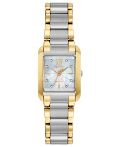 �V�`�Y�� ���f�B�[�X �A�N�Z�T���[ �r���v T�V���c Citizen Eco-Drive Women's Bianca Diamond-Accent Two-Tone Stainless Steel Bracelet Watch 22mm Two Tone