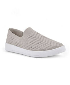 zCg}Ee fB[X V[Y Xb|E[t@[ Taupe Fabric White Mountain Women's Courage Slip On Sneakers