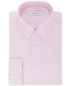 カルバンクライン メンズ シャツ トップス Calvin Klein Men's STEEL Classic/Regular Non-Iron Stretch Performance Dress Shirt Pink