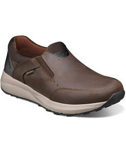 �m���u�b�V�� �����Y �V���[�Y �X���b�|���E���[�t�@�[ Nunn Bush Men's Excursion Water-Resistant Moccasin Toe Slip-On Shoes Brown Crazy Horse �u���E��