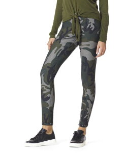 �q���[ ���f�B�[�X �{�g���X ���M���X �f�j�� Hue Women's Reversible Denim High Rise Leggings Camo �f�j��