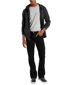 リーバイス メンズ デニムパンツ ボトムス Levi’s Flex Men's 527 Slim Bootcut Fit Jeans Native Cali Black - Waterless