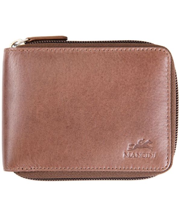 マンシーニ メンズ 財布 アクセサリー Men's Bellagio Collection Zippered Bifold Wallet with  Removable Pass Case Brown | ReVida 楽天市場店
