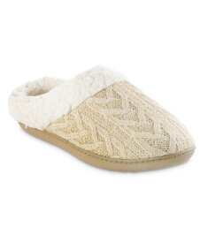 アイソトナー レディース サンダル シューズ Women's Cable Knit Alexis Hoodback Slippers Oatmeal He