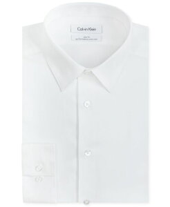 �J���o���N���C�� �����Y �g�b�v�X �V���c Calvin Klein Men's Slim-Fit Non-Iron Herringbone Dress Shirt White �z���C�g
