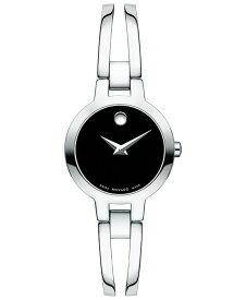 モバド レディース 腕時計 アクセサリー Women's Swiss Amorosa Stainless Steel Bangle Bracelet Watch 24mm Black