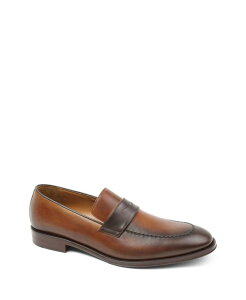 u[m}O Y V[Y Xb|E[t@[ [t@[ Bruno Magli Men's Arezzo Slip On Loafers Cognac Dark Brown uE
