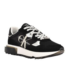 カルバンクライン レディース スニーカー シューズ Women's Magalee Casual Lace-Up Sneakers Black Silver Gray