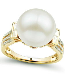 ホノラ レディース リング アクセサリー Cultured Ming Pearl (12mm) & Diamond (1/5 ct. tw.) Ring in 14k Gold Yellow Gold