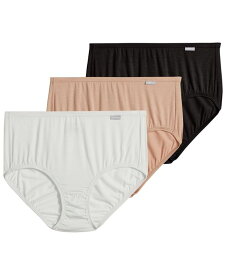 ジョッキー レディース パンツ アンダーウェア Elance Supersoft 3 Pack Cotton Brief Underwear 2073 BLACK/LIGHT/IVORY