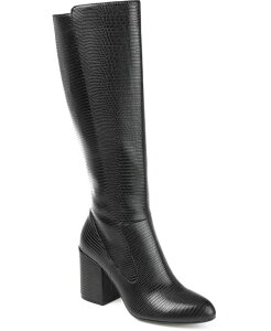 Wl RNV fB[X V[Y u[cECu[c Journee Collection Women's Tavia Wide Calf Knee High Boots Black ubN