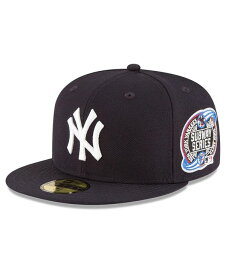 ニューエラ メンズ 帽子 アクセサリー Men's Navy New York Yankees Side Patch 2000 Subway World Series 59Fifty Fitted Hat Navy