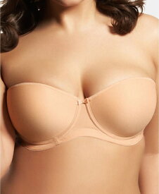 エロミ レディース ブラジャー アンダーウェア Full Figure Smoothing Underwire Strapless Convertible Bra EL1230 Online Only Nude