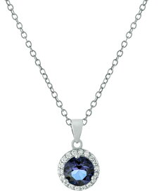 ジャーニ ベルニーニ レディース ピアス・イヤリング アクセサリー Color Crystal Halo 18 Pendant Necklace in Sterling Silver Purple/Silver
