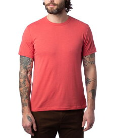 オルタナティヴ アパレル メンズ Tシャツ トップス Men's Modal Tri-Blend Crewneck T-shirt Faded Red