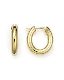 ロバートコイン レディース ピアス・イヤリング アクセサリー 18K Yellow Gold Oval Hoop Earrings Gold