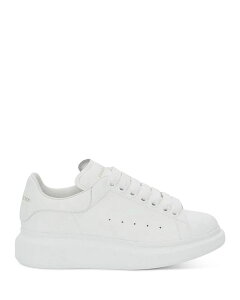 ALT_[E}bNC[ Y V[Y Xj[J[ U[ q[ Alexander McQUEEN Men's Oversized Leather Heel Detail Sneakers White zCg