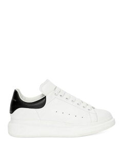 ALT_[E}bNC[ Y V[Y Xj[J[ U[ q[ Alexander McQUEEN Men's Oversized Leather Heel Detail Sneakers White/Black zCg