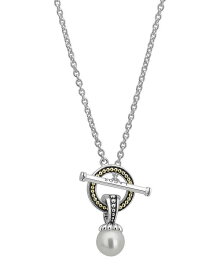 ラゴス レディース ネックレス・チョーカー・ペンダントトップ アクセサリー Sterling Silver Luna Cultured Freshwater Pearl Toggle Necklace 18 Multi/Silver