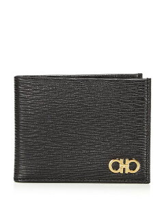 T@g[ tFK Y ANZT[ z U[ Salvatore Ferragamo Revival Leather Bifold Wallet Black ubN