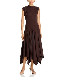�u���b�N�n�� ���f�B�[�X �g�b�v�X �����s�[�X �m�[�X���[�u Black Halo Eloidie Handkerchief Hem Sleeveless Dressable