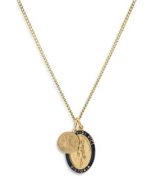 ミアンサイ メンズ ネックレス・チョーカー アクセサリー Victoria Coin Pendant Necklace 24 Gold