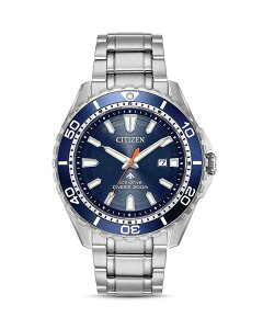 �V�`�Y�� ���f�B�[�X �A�N�Z�T���[ �r���v Citizen Promaster Dive Watch 43.5mm Blue/Silver �u���[