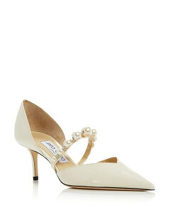 �W�~�[�`���[ ���f�B�[�X �V���[�Y �p���v�X Jimmy Choo Women's Aurelie 65 d'Orsay Pumps Latte/White �z���C�g