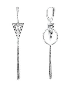 ���S�X ���f�B�[�X �A�N�Z�T���[ �s�A�X�E�C�������O LAGOS Sterling Silver Signature Caviar Triangle Circle Drop Earrings Silver �V���o�[