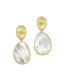 マルコ ビチェゴ レディース ピアス・イヤリング アクセサリー 18K Yellow Gold Lunaria Mother-of-Pearl Two-Drop Earrings White/Gold
