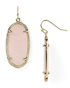 PhXRbg fB[X sAXECO ANZT[ Signature Elle Drop Earrings Gold/Rose Quartz