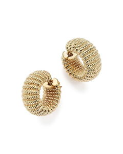 o[gRC fB[X ANZT[ sAXECO Roberto Coin 18K Yellow Gold Chic and Shine Hoop Earrings - 100% Exclusive Gold S[h