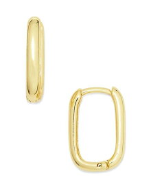 アルジェントヴィーヴォ レディース ピアス・イヤリング アクセサリー Oblong Hoop Earrings in 14K Gold Plated Sterling Silver Gold
