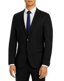 フューゴ メンズ ジャケット・ブルゾン アウター Hugo Arti Stretch Wool Extra Slim Fit Suit Jacket Black