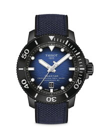 ティソット レディース 腕時計 アクセサリー Seastar 2000 Professional Watch, 46mm Blue/Blue