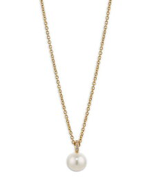 ナディール レディース ネックレス・チョーカー・ペンダントトップ アクセサリー Cultured Genuine Freshwater Pearl Pendant Necklace, 18" Gold