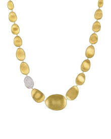 マルコ ビチェゴ レディース ネックレス・チョーカー・ペンダントトップ アクセサリー Diamond Lunaria Collar Necklace in 18K Gold, 16.5" White/Gold