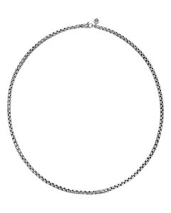 WEn[fB[ fB[X ANZT[ lbNXE`[J[Ey_ggbv [X JOHN HARDY Sterling Silver Classic Chain Woven Box Chain Necklace 24" Silver Vo[