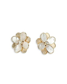 マルコ ビチェゴ レディース ピアス・イヤリング アクセサリー 18K Yellow Gold Petali Mother of Pearl & Diamond Flower Stud Earrings White/Gold