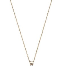 ゾイチッコ レディース ネックレス・チョーカー・ペンダントトップ アクセサリー 14K Yellow Gold Itty Bitty Symbols Ladybug Pendant Necklace, 14-16" Gold