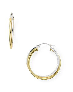 �A�N�A ���f�B�[�X �A�N�Z�T���[ �s�A�X�E�C�������O AQUA Double Tube Hoop Earrings in 18K Gold-Plated Sterling Silver and Sterling Silver - 100% Exclusive Gold/Silver �S�[���h