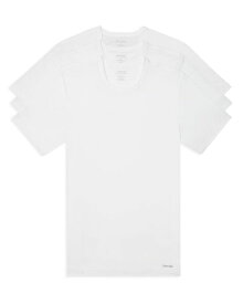 カルバンクライン メンズ Tシャツ トップス Short-Sleeve Crewneck Slim Fit Tee - Pack of 3 White