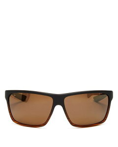 }ECW Y TOXEACEFA ANZT[ Men's Polarized Square Sunglasses, 64mm Brown