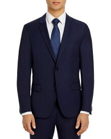 フューゴ メンズ ジャケット・ブルゾン アウター Hugo Arti Stretch Wool Extra Slim Fit Suit Jacket Navy