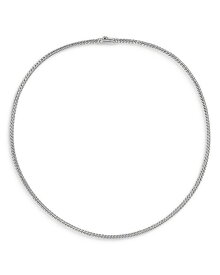 デイビット・ユーマン レディース ネックレス・チョーカー・ペンダントトップ アクセサリー Sterling Silver Sculpted Cable Necklace, 15.5" Silver