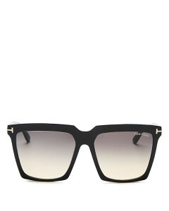 gEtH[h fB[X TOXEACEFA ANZT[ Women's Sabrina Square Sunglasses, 58mm Black/Gray Gradient